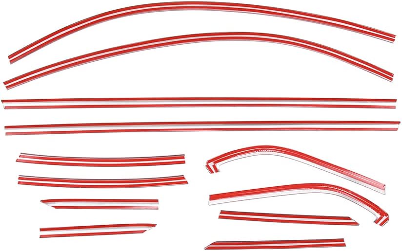 Window Molding Trim Fit for Compatible with Subaru BRZ 2022&Toyota GT86 2022, Window Seal Strip, Car Outside Anti-Scratch Window Seal Belt, 12 PCS (Bright Silver)