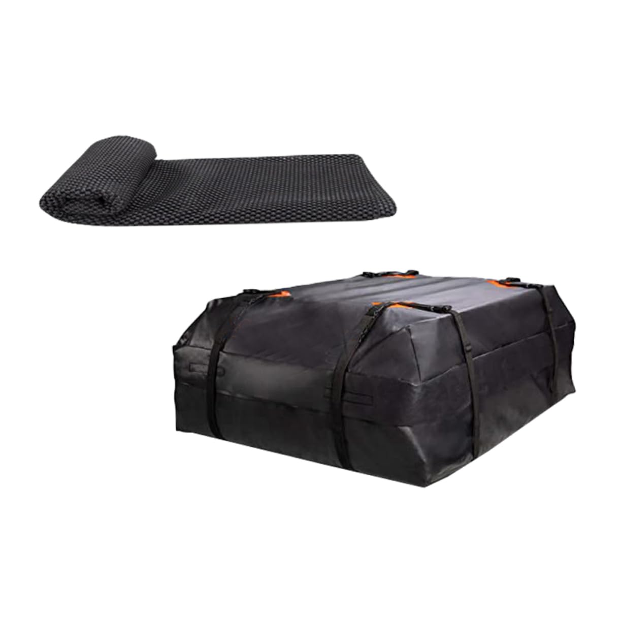 GANAZONO Auto Roof Bag 420d Oxford Waterproof Luggage Rooftop Cargo Carrier Anti-Slip Pad Compact Car Supplies