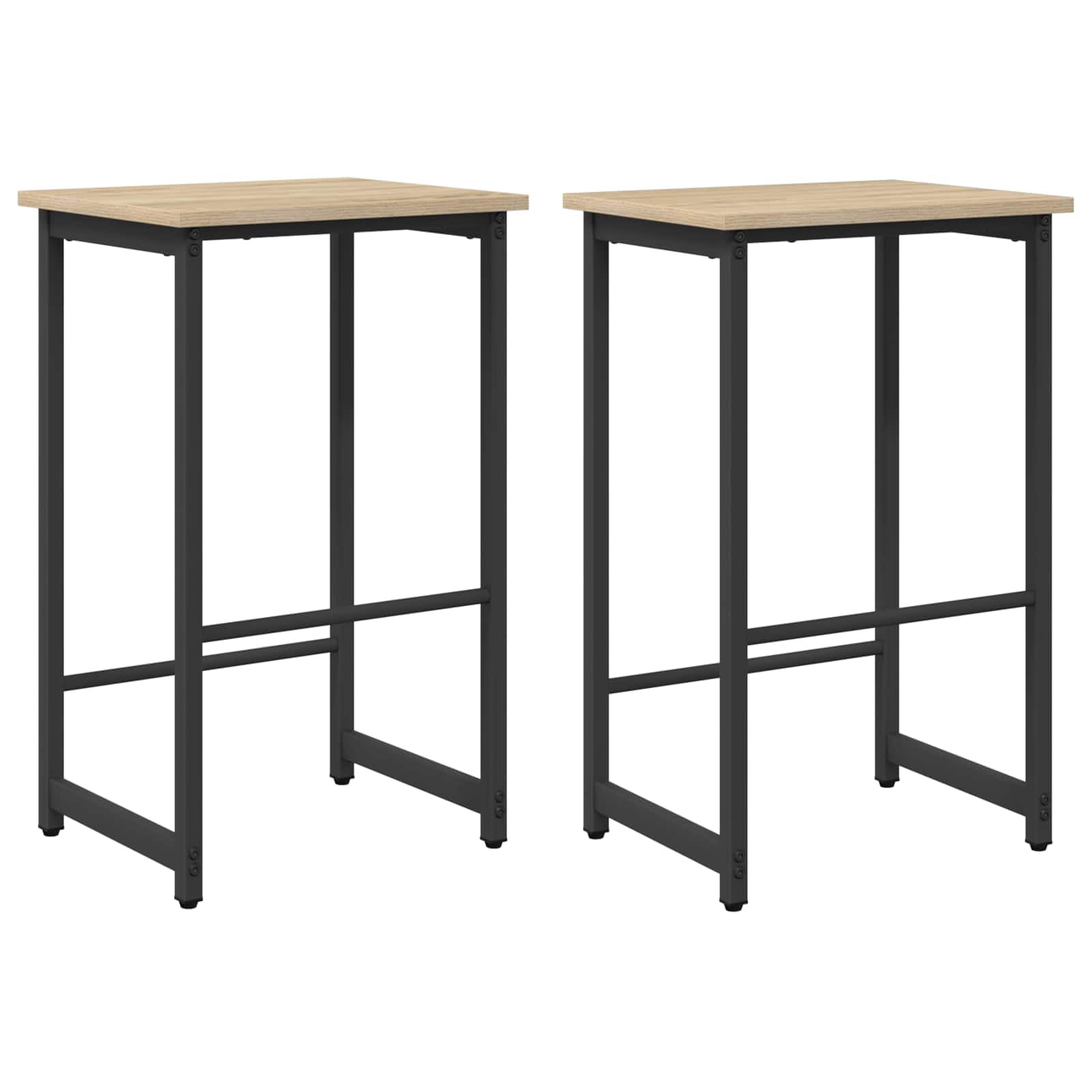 Taburete de Bar 2pcs Sonoma Roble 40 x 32 x 64 cm Madera Mecanizada