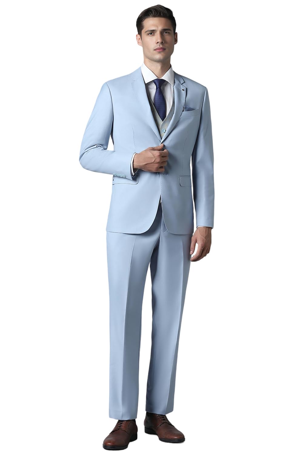 louis philippe Men's Polyester Blend Three Piece Suit-Dress Set-picture-28