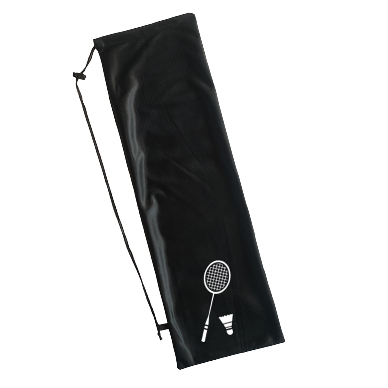 Custodia per racchetta da badminton, custodia per racchetta da badminton, borsa da trasporto a tracolla singola per sport con racchetta, custodia portatile con coulisse