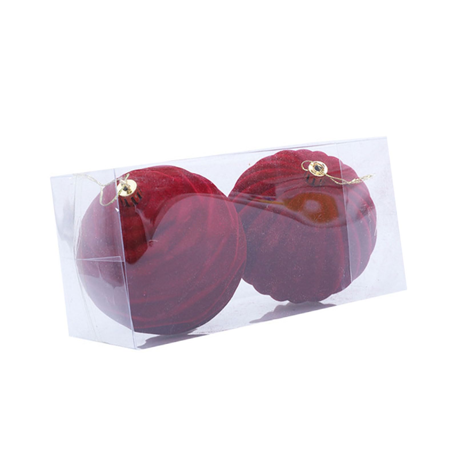 2Pcs Christmas Ball Ornament Shatterproof Christmas Baubles Hanging Decorations for Tree Wreath Mantels Embellishments Elegant Ornament
