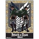 Great Eastern Entertainment Attack on Titan - Eren & Levi Special Edition Wallscroll