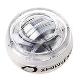 RESBO Wrist Trainer Ball Exerciser Hand Spinner Gyroscopic Ball Metal Type Gyro Ball with LED Light