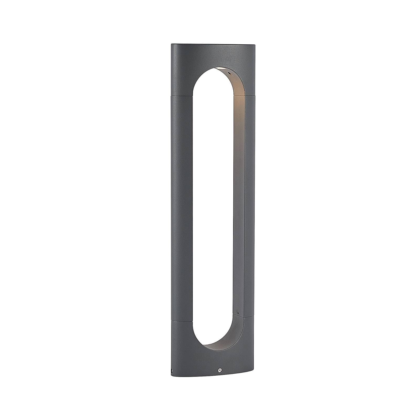 Lucande LED Outdoor Lights Fenti (Modern) in Black Made of Aluminium (1 Light Source,) from Garden, Path Bollard lamp Pillar