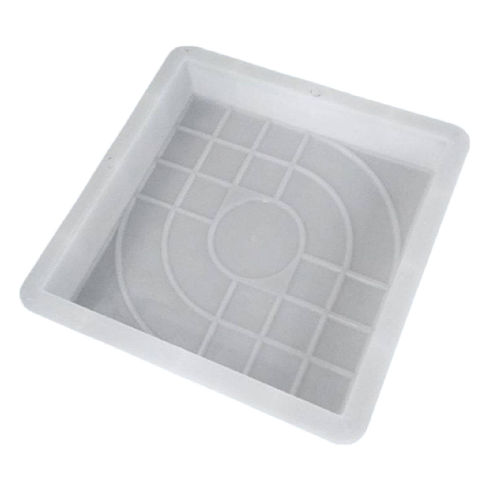 Skyjoy One Color Paving Mould Stepping Stone Garden Mold Decorative Reusable Square Landscape Concrete Mold For Garden Floor Tile Sidewalks Outdoor Path Paving Moulds