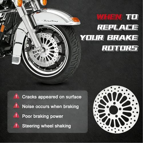 Image of 11.5'' 1 Piece Front Rotor 1 Piece Rear Rotor Compatible with Harley Rotor