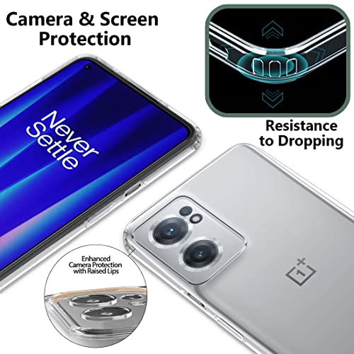 Image of Fashionury Back Case for OnePlus Nord CE 2 5G Back Cover Shockproof Slim Crystal Clear Cover TPU for OnePlus Nord CE 2 5G