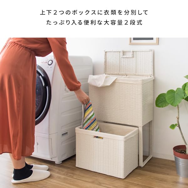 Amazon｜宮武製作所 ランドリーボックス ディアリオ 幅50x奥行き25x高