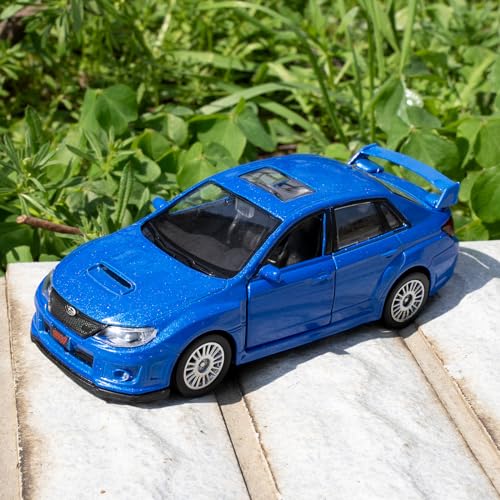 Modelo de coche escala 1:36 Subaru WRX STI2010 azul miniatura 7