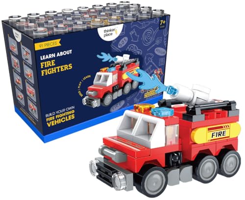 Image of 8-in-2 Fire Vanguard Fire Sprinkler (91 Pieces) | Learn About Fire Fighters | Building Block Set for Kids Age 6+ | STEM Educational Toy | Build, Collect & Create Robot or Fire Truck