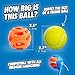 Chuckit! Air Fetch Ball Dog Toy, Medium (2.5 Inch Diameter), for dogs 20-60 lbs, Pack of 2