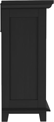 Miniatura 8 de Northwest Soporte de TV con chimenea eléctrica de 27 pulgadas para televisores de 32 pulgadas, consola de TV con chimenea, centro de entretenimiento