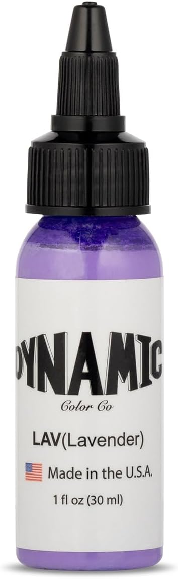 Dynamic Color Co - Candy Color Tattoo Ink Set, 5 Bottles (1 oz Each) Includes: Lavender, Bubble Gum, Hot Pink, Sky Blue, and Turquoise Vibrant Colors