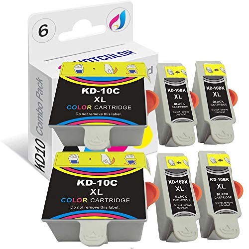 HOTCOLOR Ink Cartridge Replacements for 10B and 10C