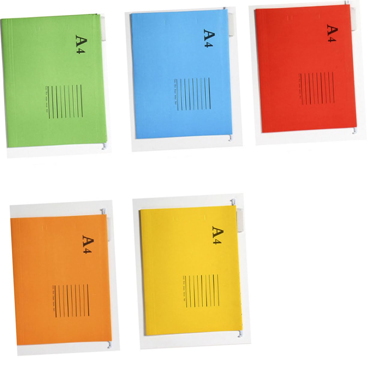 Housoutil 20 pezzi Cartelline Sospese Organizer Documenti Resistente Carta Premium con Etichette per Schedario Ufficio e Archiviazione Facile