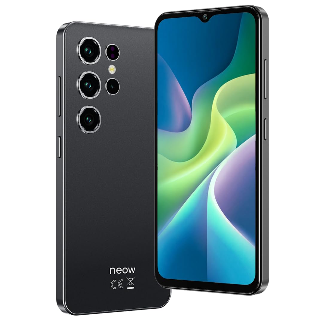 Neow Safe + Smartphone Android 15 4G 128 Go | Schermo HD+ da 6,52" | Smartphone per adolescenti | App scolastiche e divertenti preinstallate | Controllo genitori (nero)