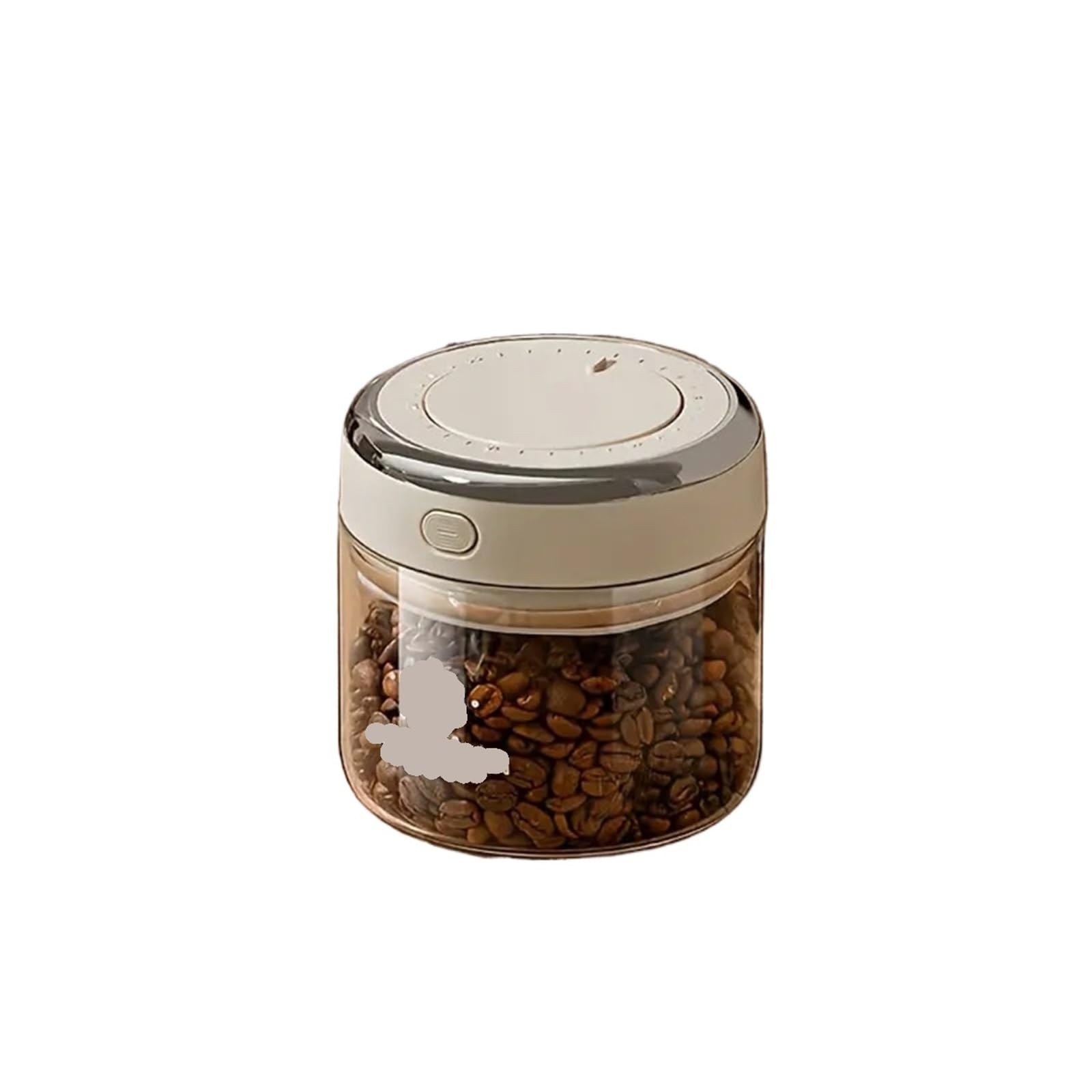 ASMJHQCLW Kitchen Storage Jar, Coffee Beans Vacuum Sealed Glass Jar Airtight Multiple Sizes(1100ml)