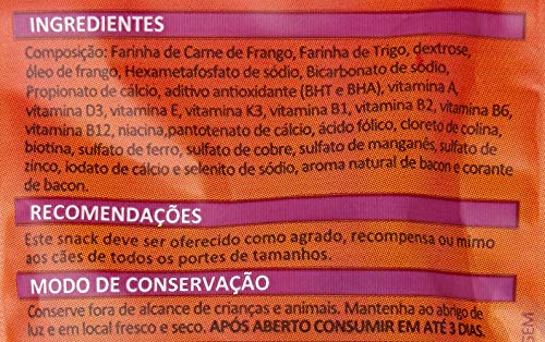 Biscoito Sabor Bacon Ipetpocket, 3 unidades