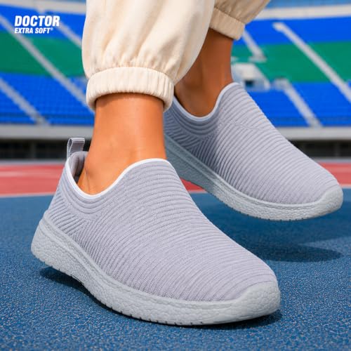Image of DOCTOR EXTRA SOFT Lightweight Memory Foam Women's Shoes | Walking,Gym,Training,Running,Casual,Sports,Athletics| Stylish,Flexible,Comfortable| Slip-On,Loafers,Lace-Up,Sneaker for Ladies & Girls D-1004