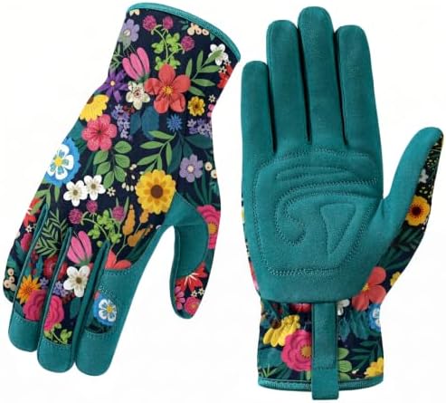 Gardening Gloves for Women, Breathable Leather Garden Gloves,Gardening Gift