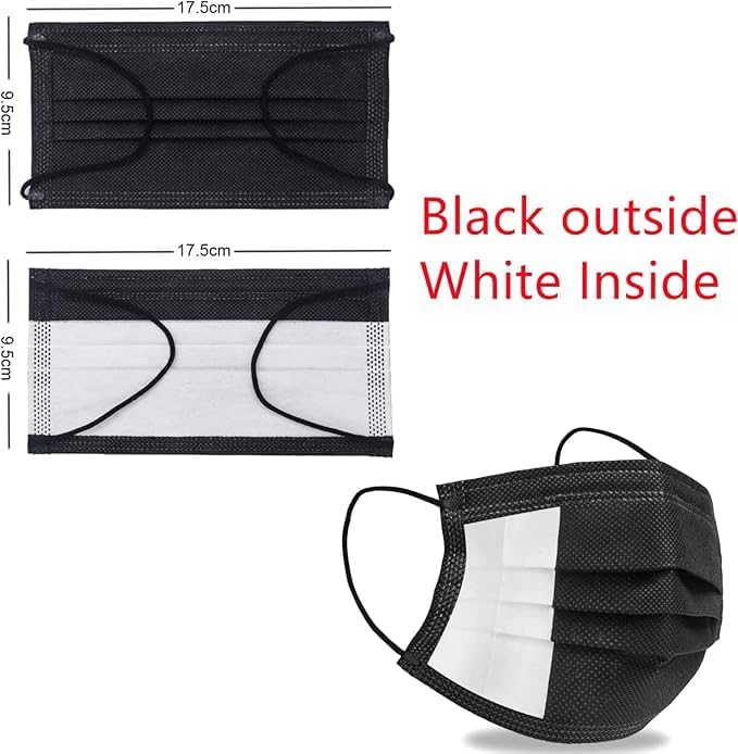 Disposable Face Mask,50 Pack Face Mask 3 Ply Filter Protection, Disposable Face Mask, 50 Disposable Protective Mask