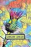  Colorful Stained Glass Looking Purple Thistle Flower Lover\'s Dated Weekly 2 year Calendar Planner: Cute Small Pocket/Purse Size To-Do Lists,Tasks, ... Dec 2022, 25 months Weekly Planner Book)