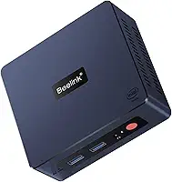 Beelink Mini S: Mini PC Intel 11ª geração 4 cores N5095, 8GB DDR4 RAM, 256GB SSD, Windows 11 Pro, Dual HDMI 4K UHD, Gigabit Ethernet, Dual WiFi/BT, VESA