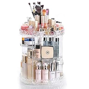 Acrílico Store Organizador Giratório Diamond Transparente 28Cm - 6 51zfcS7FKPL. SS300