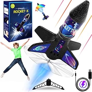 Grarg Rocket Launcher for Kids, Toys for 8-12 Years Old Boys Motorized Air Rocket Toy, Launch Rocket up to 164 ft, Fun Outdoor Toy, Self-Launching Rocket Toys for Kids