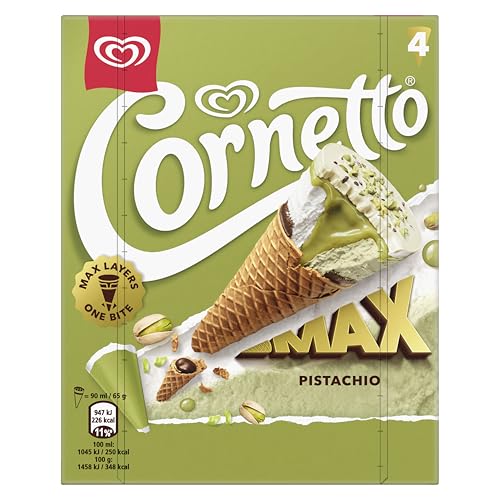 Cornetto Max Helado Pistacho, 90ml x 4