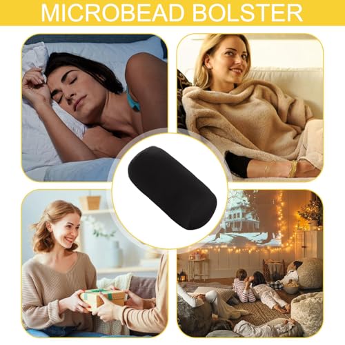 Oreiller en rouleau de microbilles supérieur avec coussin de soutien doux