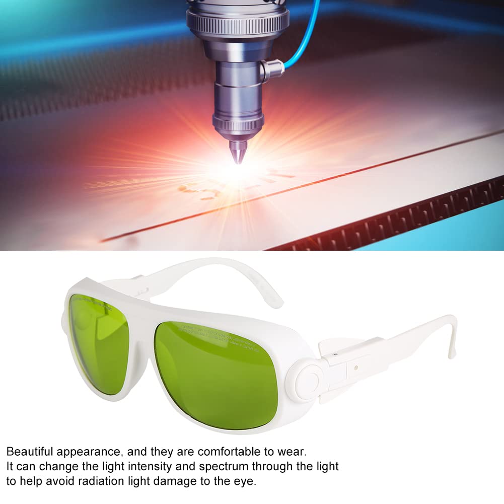 Yinhing Gafas de seguridad láser 1064nm certificadas CE, protección OD6+ para 450nm 532nm, lentes policarbonato -radiación para soldadura profesional, visibilidad clara