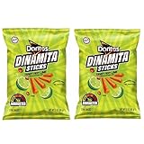 Doritos Dinamitas Sticks Varity Pack (Snack Size) (Tangy Fiery Lime, 2 Pack (3oz))