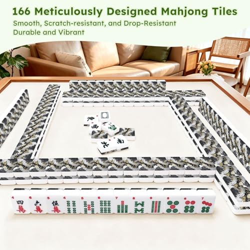 Juego de Mahjong Americano con 166 Fichas Acrílicas miniatura 7