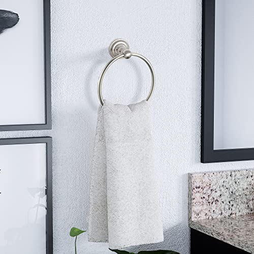 Image of Design House 188631 Calisto 4-Piece Bathroom Hardware Accessory Set Satin Nickel