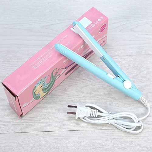 Plancha de pelo mini 2 en 1 portátil azul miniatura 2