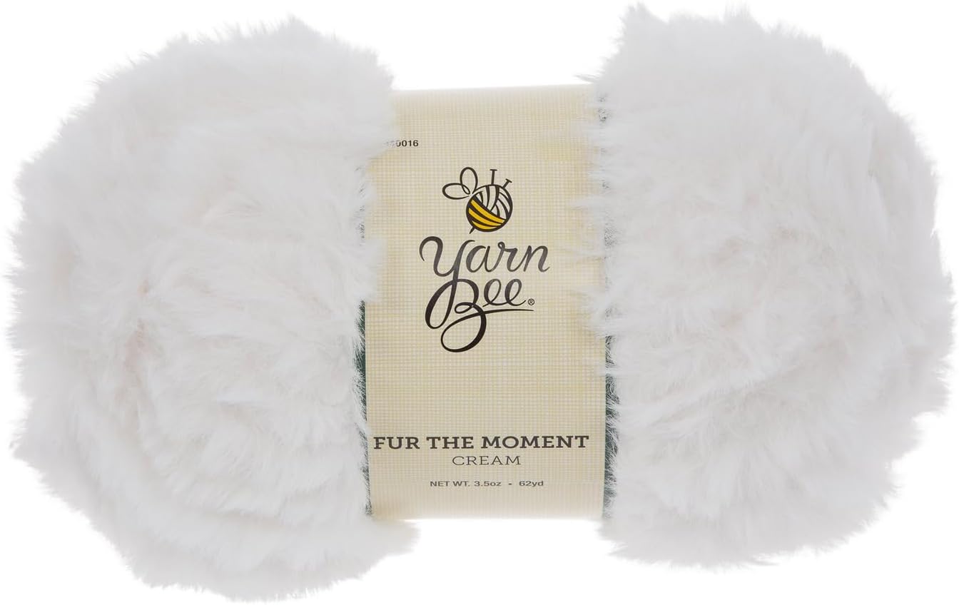 Hobby Lobby Cream Yarn Bee Fur The Moment Yarn