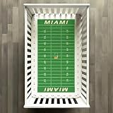STADIUMSHEETS Day1Fans Officially-Licensed Fitted Crib Sheet (Miami Hurricanes)