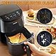 Silikonform HeißLuftfritteuse für COSORI Heißluftfritteuse Klein 2L und Midea Heißluftfritteuse 2L, 2 Pcs Airfryer Silikonform, Air Fryer Silikon Einsatz Zubehör Wiederverwendbar Anstelle Backpapier