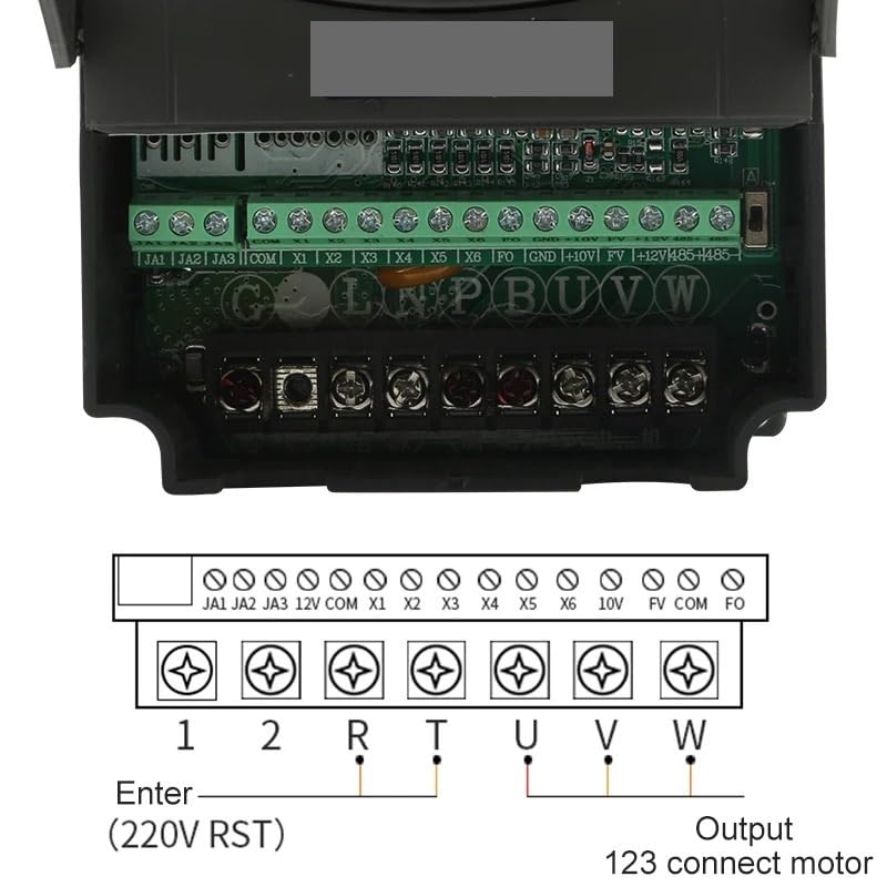 Flash de Motor de husillo refrigerado por aire cuadrado de 1,5 kW + inversor de 1,5 kW + 1 Juego de fresadora de pinza ER11, Kit de fresado de grabado(220V)