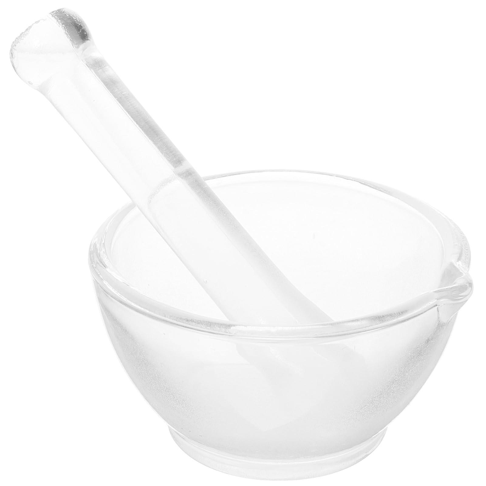 Mortero Químico de Vidrio 60mm para Laboratorio, Recipiente de Molienda Profesional