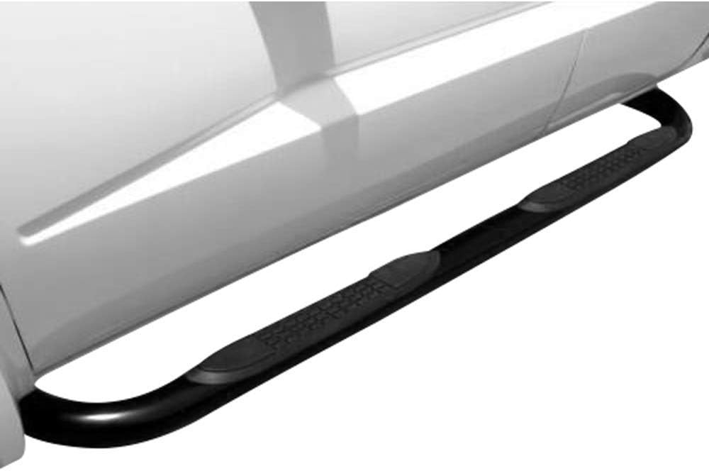 IKON MOTORSPORTS, Running Boards Compatible with 2009-2012 Ford F-150 Super/Extended Cab, Black Powder Coated 3 in Iron Steel Side Step Nerf Bar LH RH, 2010 2011