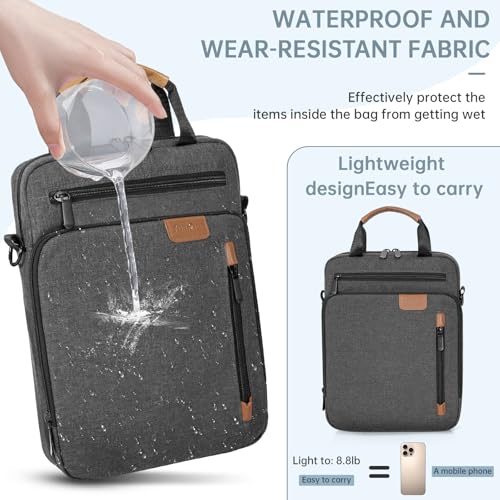 Image of 11inch iPad Carrying Bag,Tablet Bag,Padded Protective Travel Carrying Case for iPad A16 M5 11inch, iPad Pro M4 11 inch, iPad Air M2 5 /4th 10.9 inch, Air 3th 10.5 inch, iPad 10th 10.9 inch, 9 /8 /7th 10.2 (2025-2022)