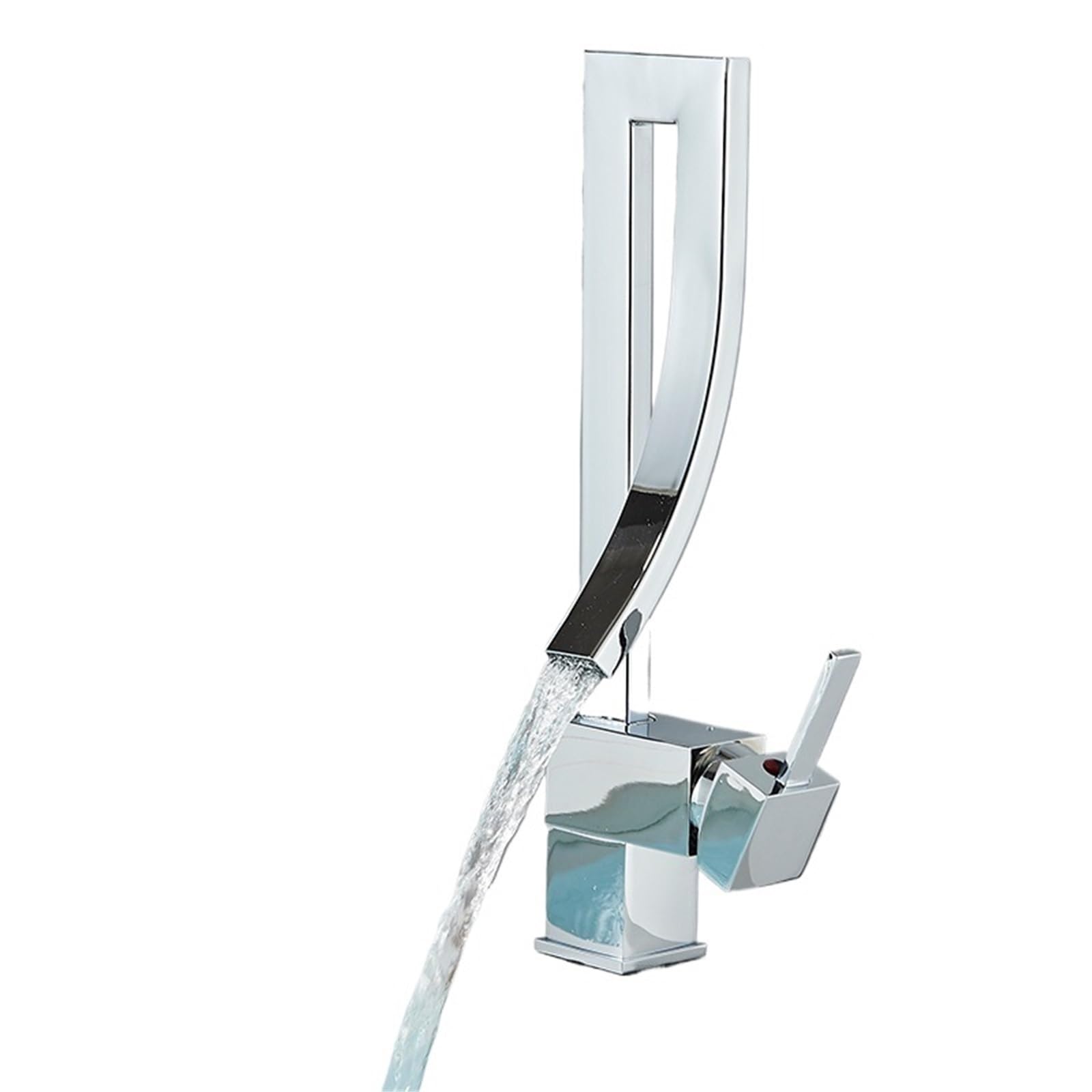 Mkyyioed Color1 Bathroom Taps Bathroom Basin Faucet Brass Deck Mounted Mixer Taps Single Handle Hole Hot Cold Water Mixers Tap(Color1)