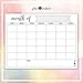planOvation Magnetic Calendar for Refrigerator - Magnetic Dry Erase Calendar for Kids, Teens & Adults, Monthly and Weekly Planner Whiteboard - 12 x 16in (Grey)