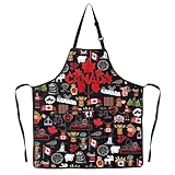 JNIAP Canada Cooking Apron Canadian Kitchen Apron Canada Maple Leaf Apron Canada Themed Gifts (Canada leaf ap)