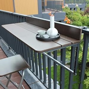 FORRTY Balkonowy Wiszący Stół Składany 100x37cm