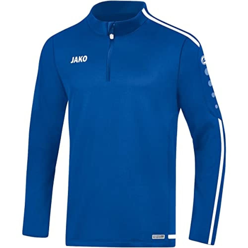 JAKO Striker 2.0 Men's Training Zip Top, Men, 8619, Royal/White, XXX-Large