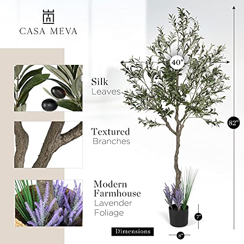 Artificial-Olive-Tree-82-Inches-Tall-Fake-Floor-Plant-for-Modern-Home-Decor-Living-Room-Bedroom-Balcony-Faux-Potted-Trees-for-Indoor-or-Outdoor-Includes-Seagrass-Belly-Basket
